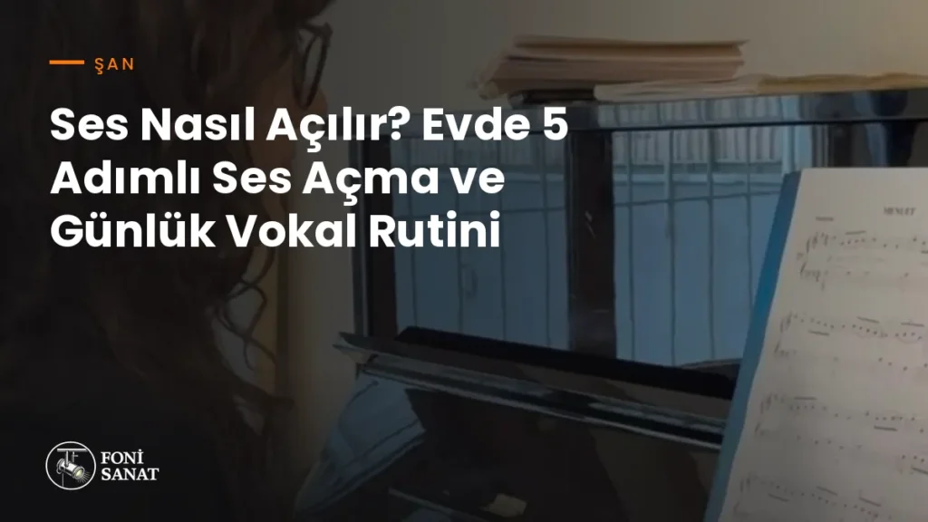 Ses Nasıl Açılır? Evde 5 Adımlı Ses Açma ve Günlük Vokal Rutini