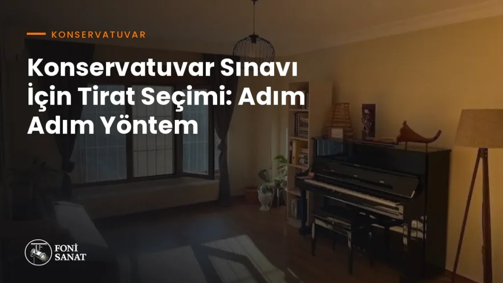 Konservatuvar Sınavı İçin Tirat Seçimi: Adım Adım Yöntem